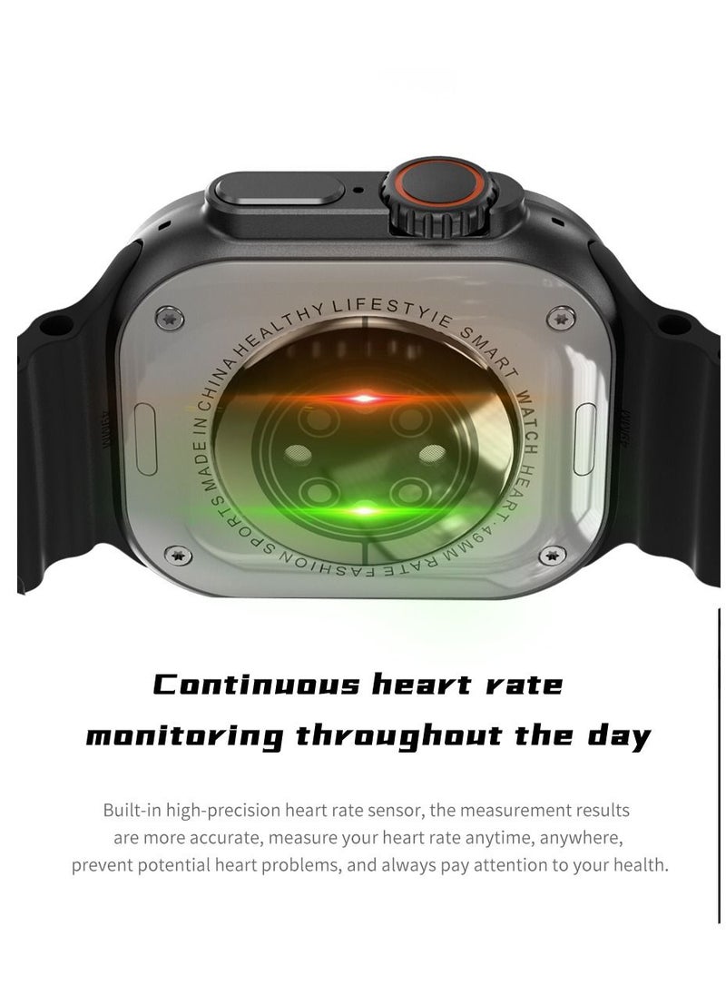 GULFLINK - Smart Watch for Android and iOS Phones Compatible with Apple iPhone Orange - Image 1