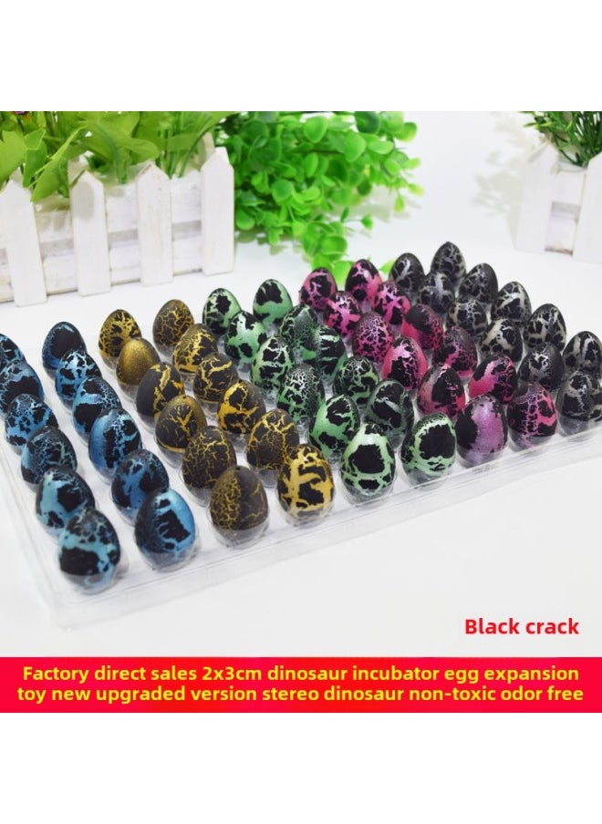 Generic - Strict Selection Of Bubble Water Dinosaur Egg Hatching Egg Toy Soft Rubber Children's Deformation Of Small Dinosaur Color Dinosaur Wholesale-Colour:Small Rain Flower Spots (recommended To Shoot At 60 Times)-Specification:2x3cm - Image 1