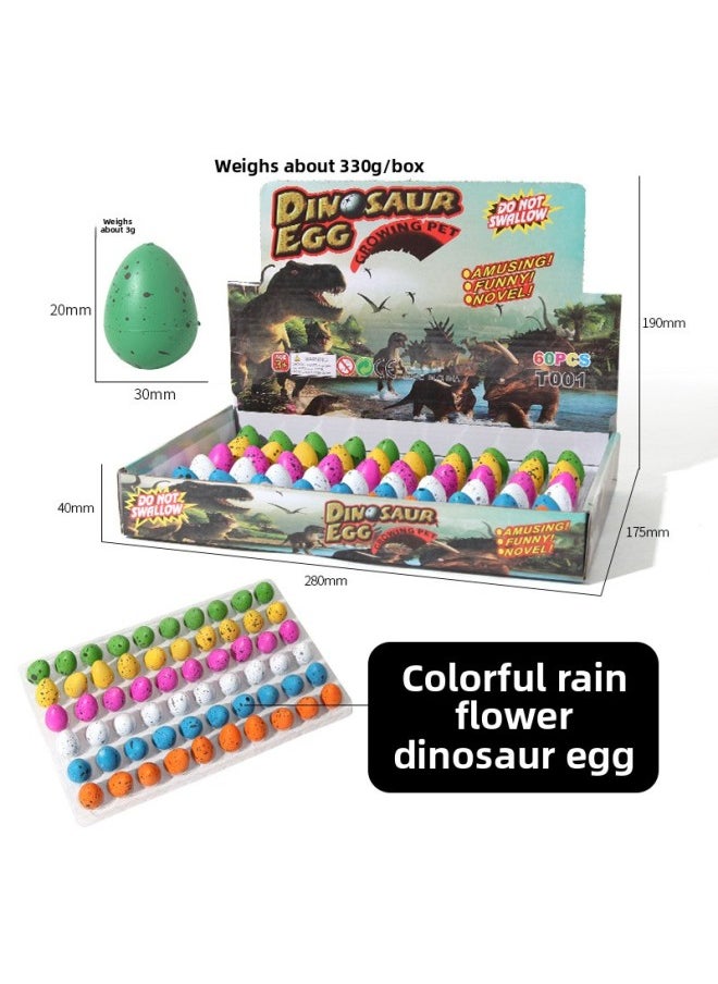 Generic - Strict Selection Of Bubble Water Dinosaur Egg Hatching Egg Toy Soft Rubber Children's Deformation Of Small Dinosaur Color Dinosaur Wholesale-Colour:Small Rain Flower Spots (recommended To Shoot At 60 Times)-Specification:2x3cm - Image 1