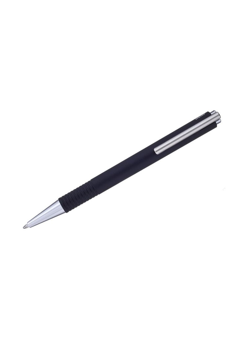 LAMY قلم حبر جاف م+ ذو رأس متوسط حبر أسود برميل أسود غير لامع - Image 2