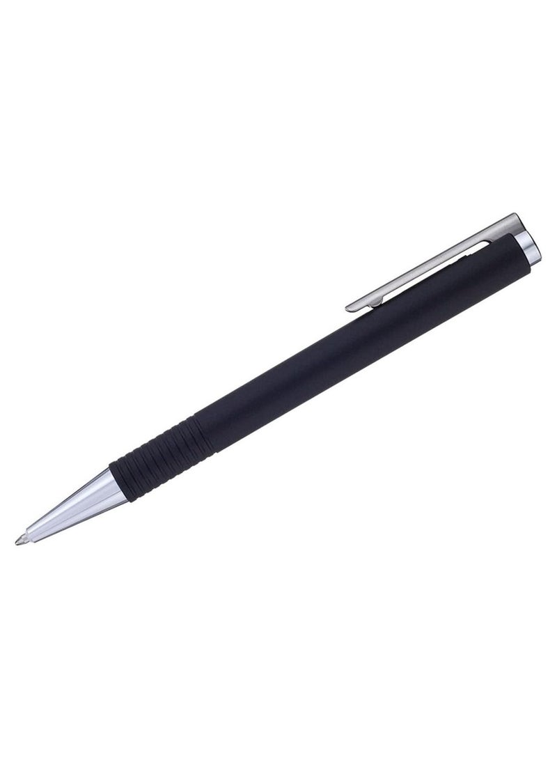 LAMY قلم حبر جاف م+ ذو رأس متوسط حبر أسود برميل أسود غير لامع - Image 4