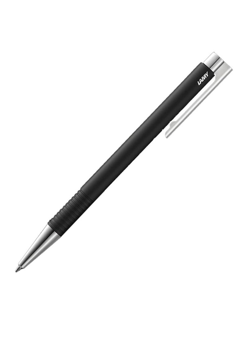 LAMY قلم حبر جاف م+ ذو رأس متوسط حبر أسود برميل أسود غير لامع - Image 1