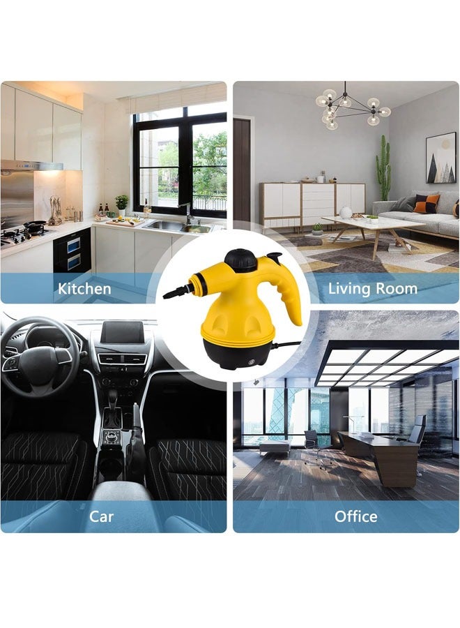 Portable Handheld Steam Cleaner 1050W Multifunctional High Temperature Pressurized Steam Cleaning Machine with 9PCS Accessory for Kitchen Sofa Bathroom Car Window - Image 2