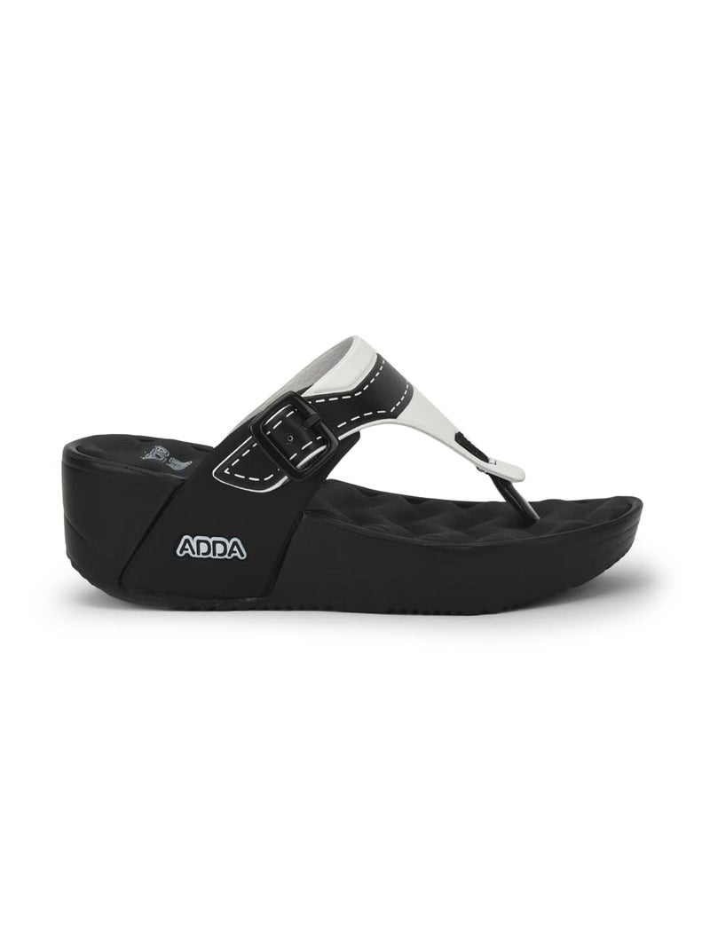 ADDA (LABEL) Women's Casual Slipper, Black, 7 UK - Image 4