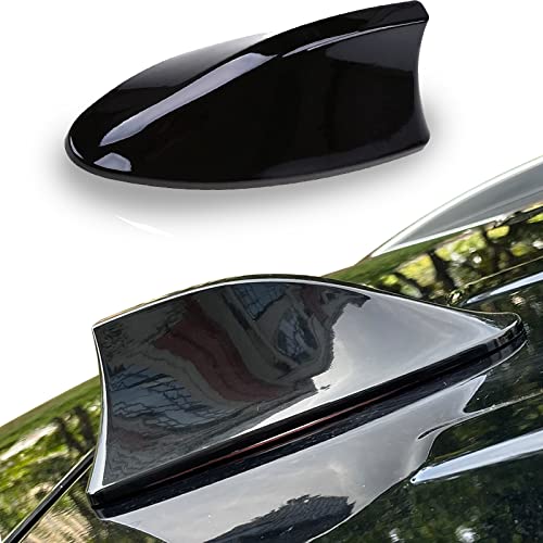 Miytsya Shark Fin Antenna Car Antenna Decorative Top Mounted Dummy Roof Aerial for Car Trunk SUV (Black) - Image 1