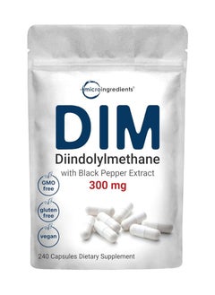 DIM Active Supplement With Black Pepper for Better Absorption 240 Caps