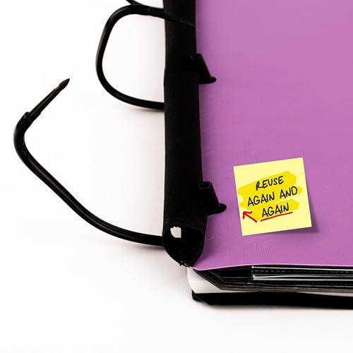 Five Star Flex Refillable Notebook + Study App, College Ruled Paper and 1 Inch TechLock Ring Binder with Pockets, Tabs and Dividers, 200 Sheet Capacity, Amethyst Purple (29328AB6) - Image 5