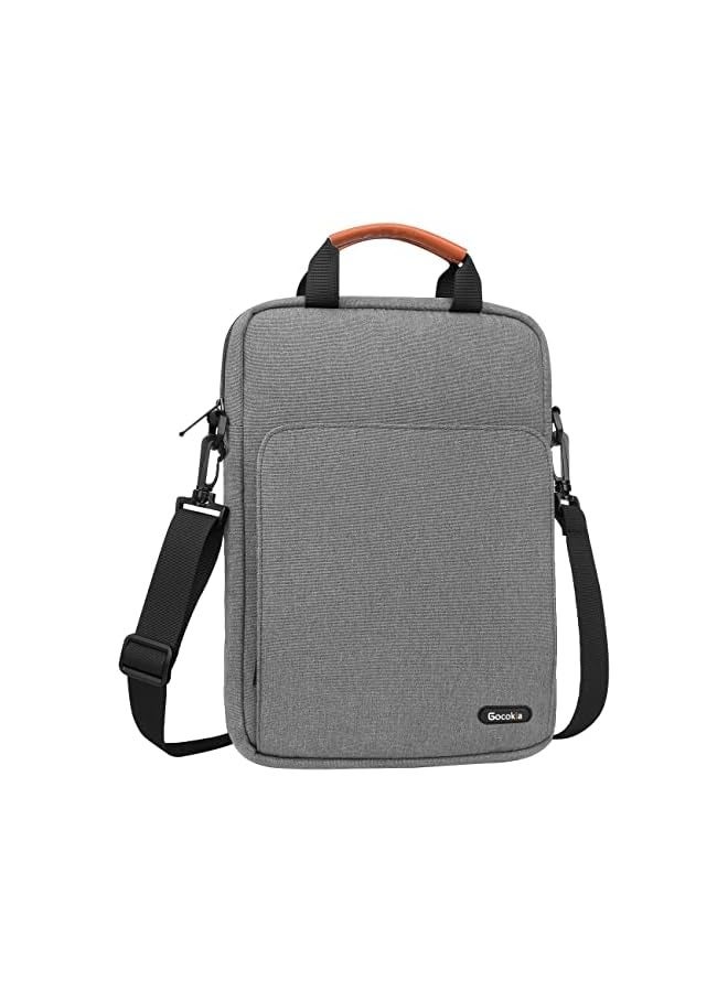Gocokia 13 inch Laptop Shoulder Bag Carrying Pouch Sleeve Case with Large Front Pocket Vertical Laptop Sleeve Handbag for 13" MacBook - Image 1