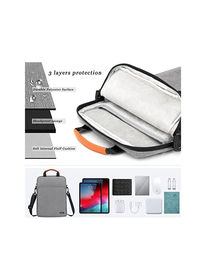 Gocokia 13 inch Laptop Shoulder Bag Carrying Pouch Sleeve Case with Large Front Pocket Vertical Laptop Sleeve Handbag for 13" MacBook - Image 4