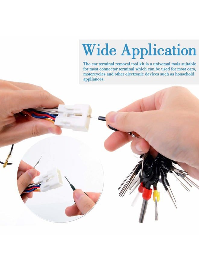 Vignee 82 Pcs Terminal Removal Tool, Terminal Pins Puller Repair Removal Tools for Car Pin Extractor Electrical Wiring Crimp Connectors and Most Connector - Image 2