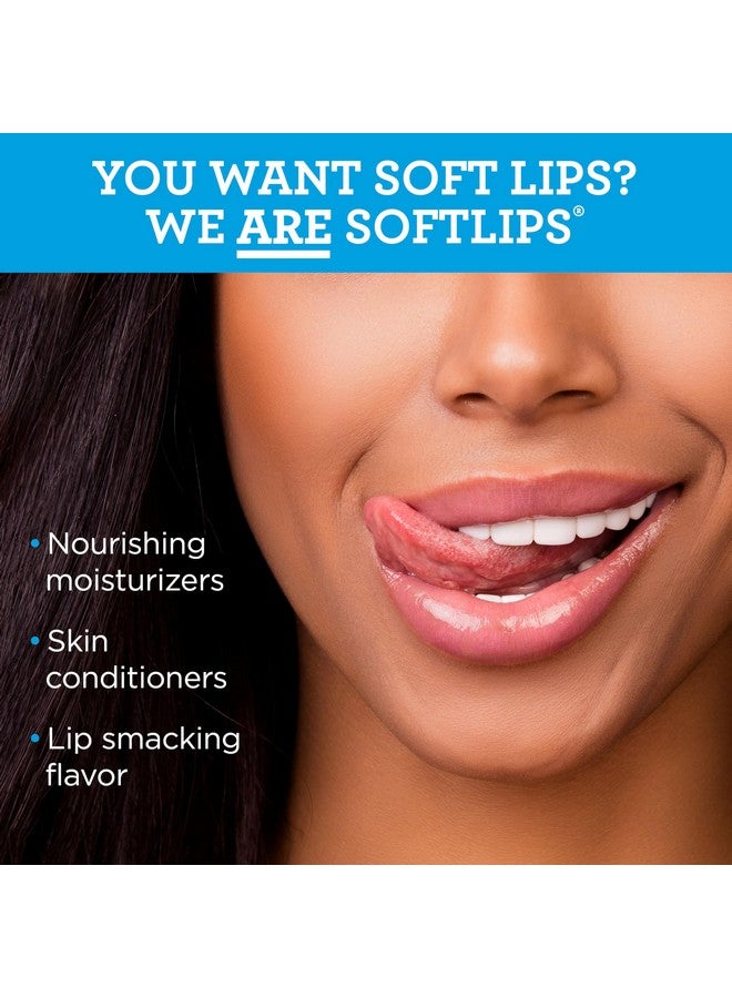 Softlips Daily Lip Moisturizer For Very Dry Lips, Vanilla Flavored Lip Balm, SPF 20, Hydrates, Soothes & Prevents Dry, Chapped Lips, Smooth Glide Formula, Dermatologist Tested, Pack of 2 Chap Sticks - Image 2