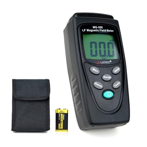 LATNEX MG-300 LF Magnetic Field Meter, Measures EMF from High-Power Transmission Lines, Appliances, Electrical Wires - Perfect for EMF Home Inspections - Image 3