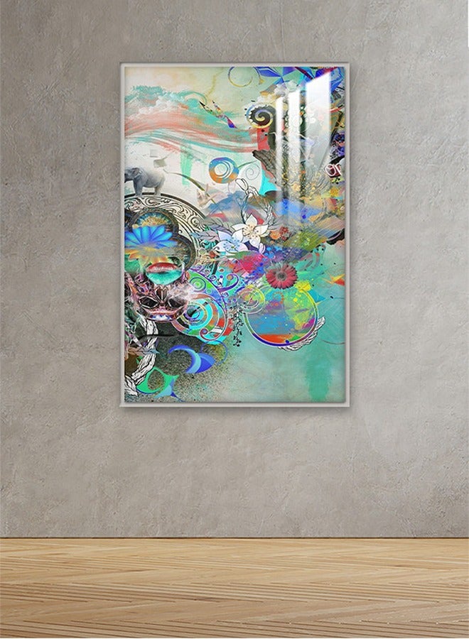 Marktna Decorative Wall Art Painting 120X80Cm With An Abstract Design Black Frame And A Transparent Acrylic Layer 0.5Kg - Image 1