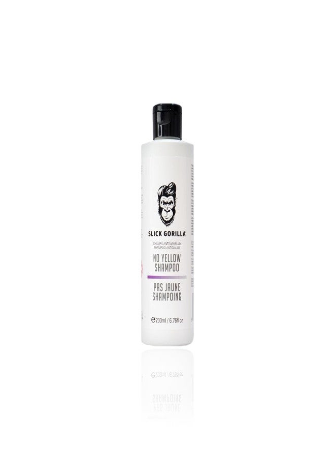 Slick Gorilla No Yellow Shampoo - 200ml / 6.76FL OZ | Purple Shampoo for Blonde, Silver & Gray Hair | Removes Yellow Tones & Brassiness - Image 1