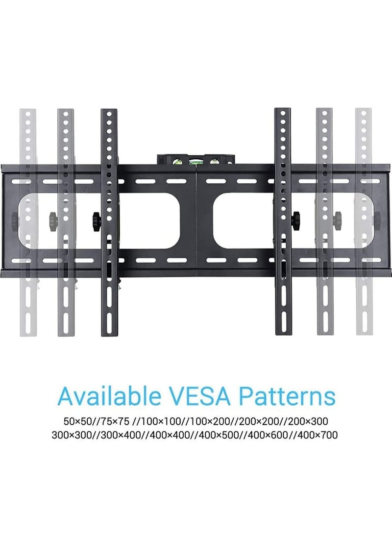26" - 75" Fixed TV Wall Mount Bracket, Universal Tilt TV Heavy Duty Wall Mount Adjustable TV Stand for LED LCD OLED Plasma TV with Super Strong 50kg Weight Capacity VESA up to 700 x 400 - Image 3