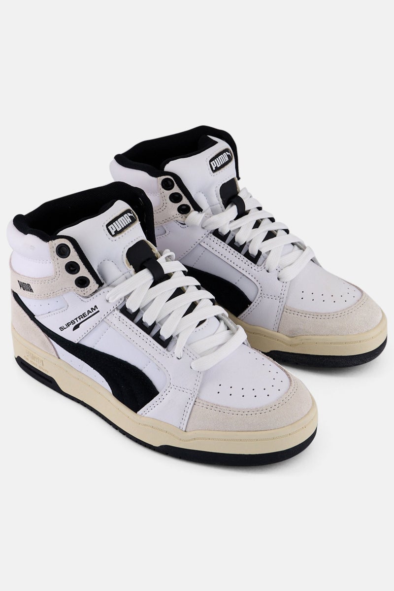 PUMA Kids Boy Super Stream Lace Up Outdoor Shoes, White - Image 1