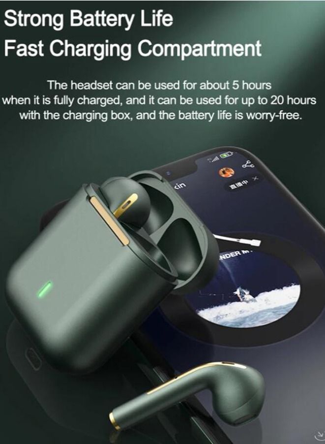 J18 TWS Bluetooth Headphones Stereo True Wireless Headset Earbuds In Ear Handsfree Earphones Ear Buds For Mobile Phone - Image 2
