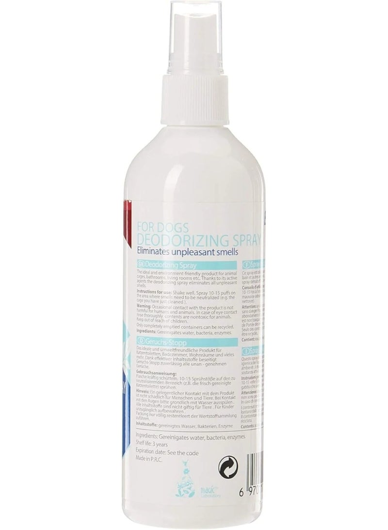 بايولاين بخاخ مزيل لرائحة الكلاب ١٧٥ مل - مزيل عرق طبيعي عضوي (أبيض/أزرق) - Image 2