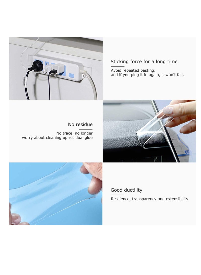 1pc Double Sided Tape Heavy Duty,Multifunctional Waterproof Sticky Tape,Removable Traceless,Mounting Tape Strips Clear Tape for Crafts,Posters,Carpet (3m*3cm*2mm) - Image 5