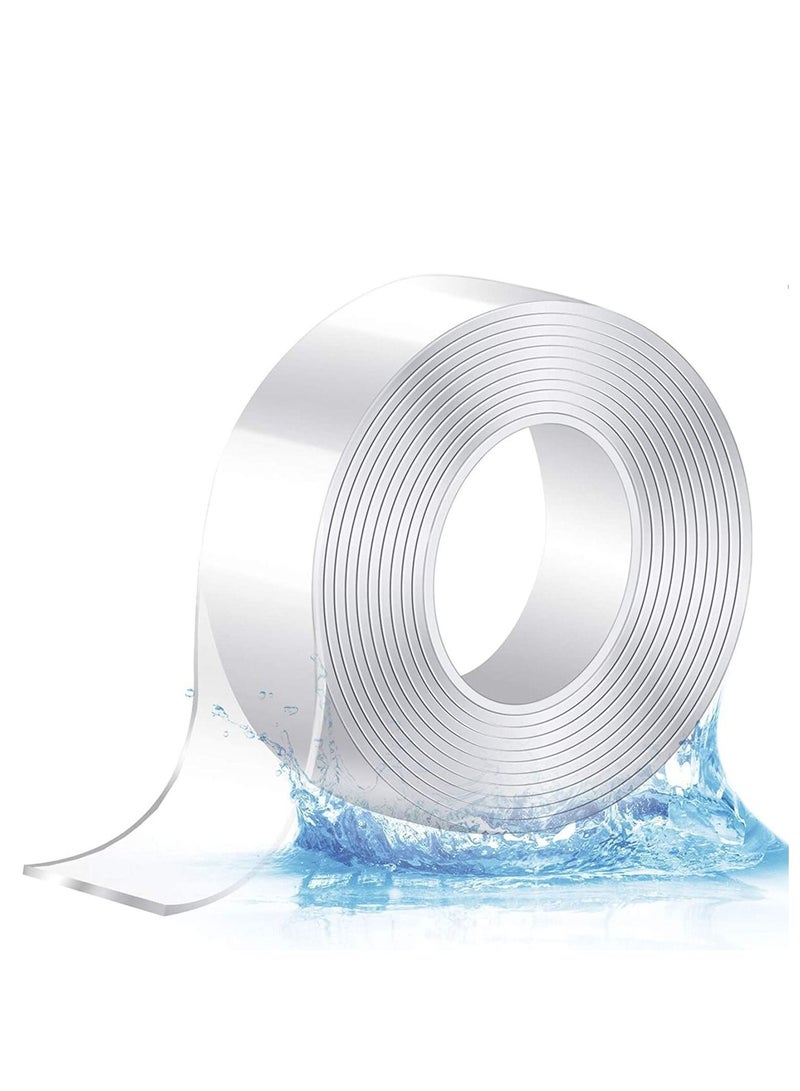 1pc Double Sided Tape Heavy Duty,Multifunctional Waterproof Sticky Tape,Removable Traceless,Mounting Tape Strips Clear Tape for Crafts,Posters,Carpet (3m*3cm*2mm) - Image 1