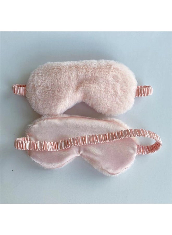 4-Piece Plush Sleeping Eye Mask  Soft Sleeping Blindfold Eye Cover - Image 5