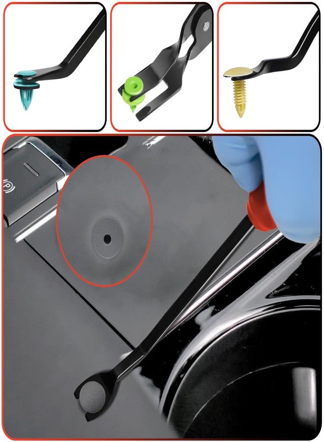Keze 3 Pcs Auto Clip Pliers Set and Fastener Remover,Car Trim Rivet Removal Pry Tool Repair Kit with Storage Bag for Automotive Door Panel,Upholstery,Dashboard,Plastic Fasteners - Image 5