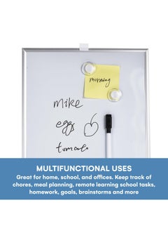 flybold Magnetic White Board Dry Erase - Small Whiteboard With Marker And Magnets - Lightweight Dry Erase Board, 11''X14'' - Portable Handheld Whiteboard For School, Home, Office, And Remote Learning  - Image 3