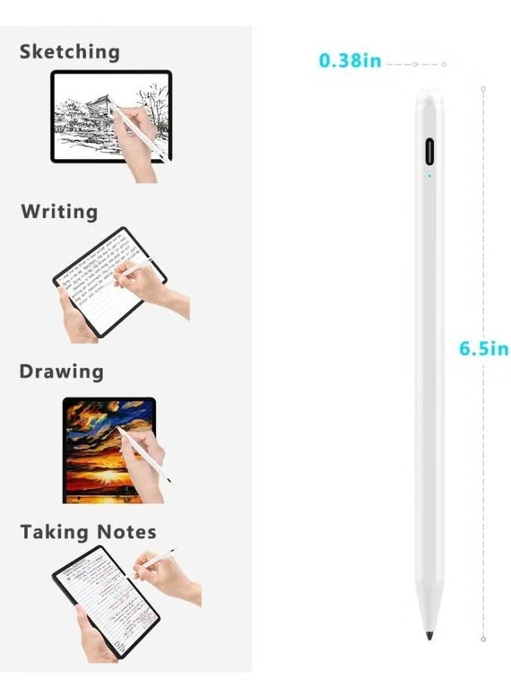 Active Stylus Pen for iPad, Digital Pencil with Palm Rejection and Precision Tip for Writing, Drawing and Note Taking, Compatible with Supported iPad Devices - Image 5