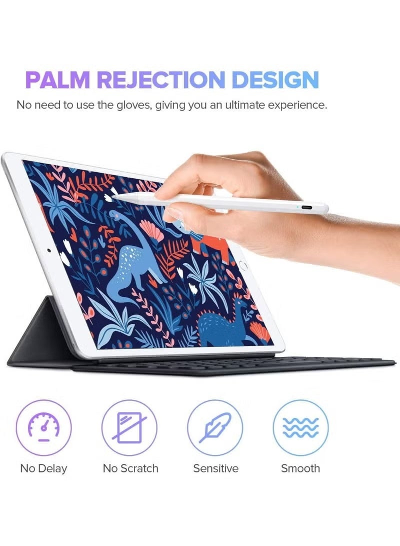 Active Stylus Pen for iPad, Digital Pencil with Palm Rejection and Precision Tip for Writing, Drawing and Note Taking, Compatible with Supported iPad Devices - Image 3