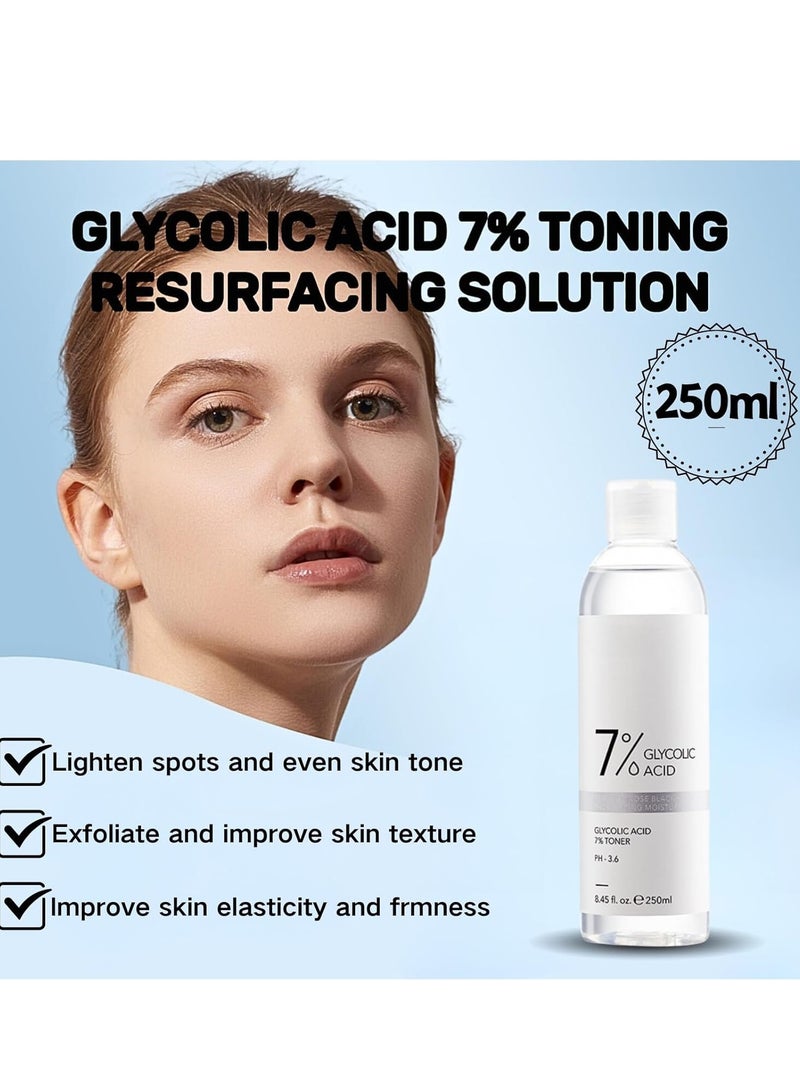 Kormesic تونر حمض الجليكوليك ، تونر مرطب للوجه ، حمض الجليكوليك 7٪ ، تونر تجميل ، عناية بالبشرة لتنقية المسام ، تونر مرطب ، مقشر للوجه ، تونر للوجه للتحكم في الزيت وإصلاح حب الشباب ومكافحة الشيخوخة - Image 2