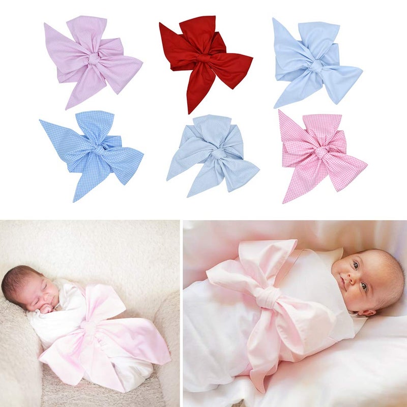LANDUM Newborn Swaddle Sash Maternity Bow Sash Baby Swaddle Photography Shoot Prop - 4# - Image 2