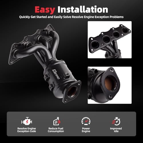 GBTAD Catalytic Converter Kit Direct-Fit Compatible with 2012-2017 Hyundai & Kia - Accent, 2012-2017 Veloster, 2012-2014 Soul, 2012-2016 Rio L4 1.6L (EPA Compliant) - Image 4