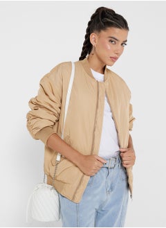 Ginger Oversize Bomber Jacket  - Image 1