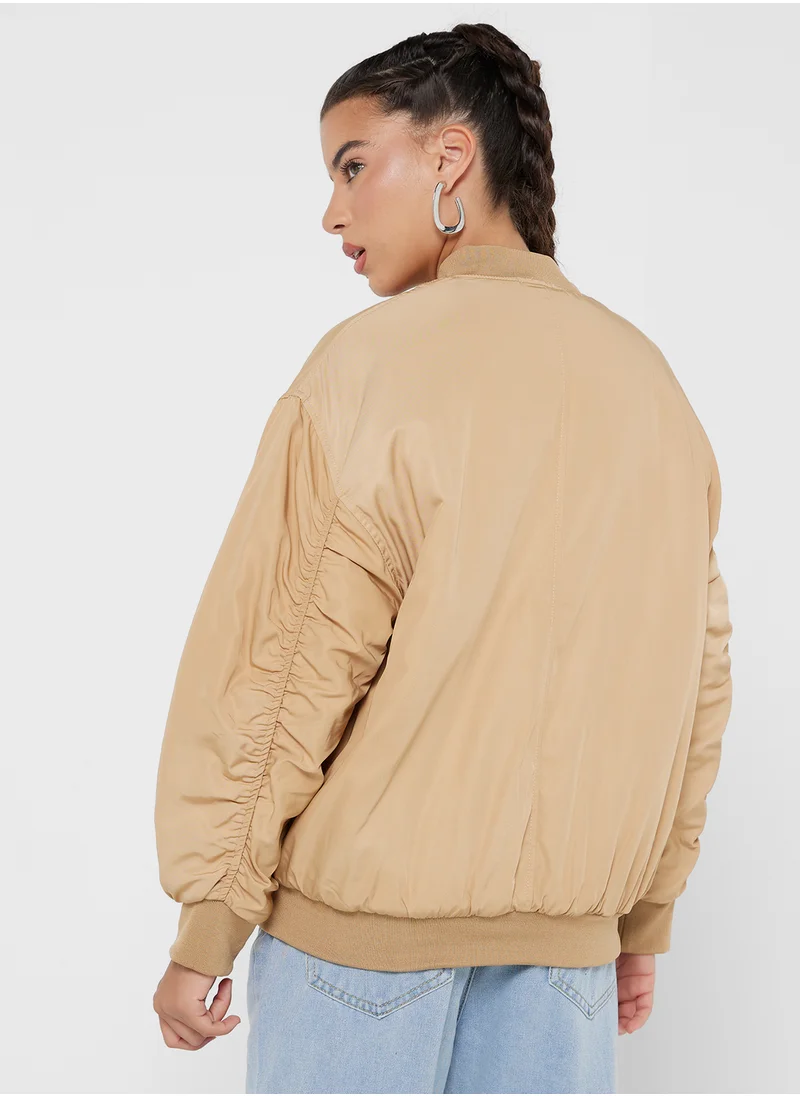 Ginger Oversize Bomber Jacket