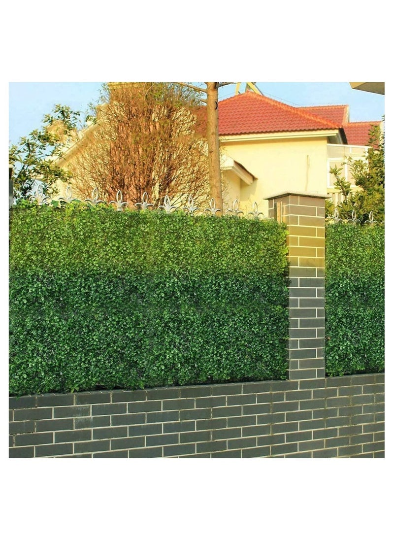 LINGWEI Pack of 10pcs Artificial 3D  Green Wall Garden Decor Plants  - Image 1