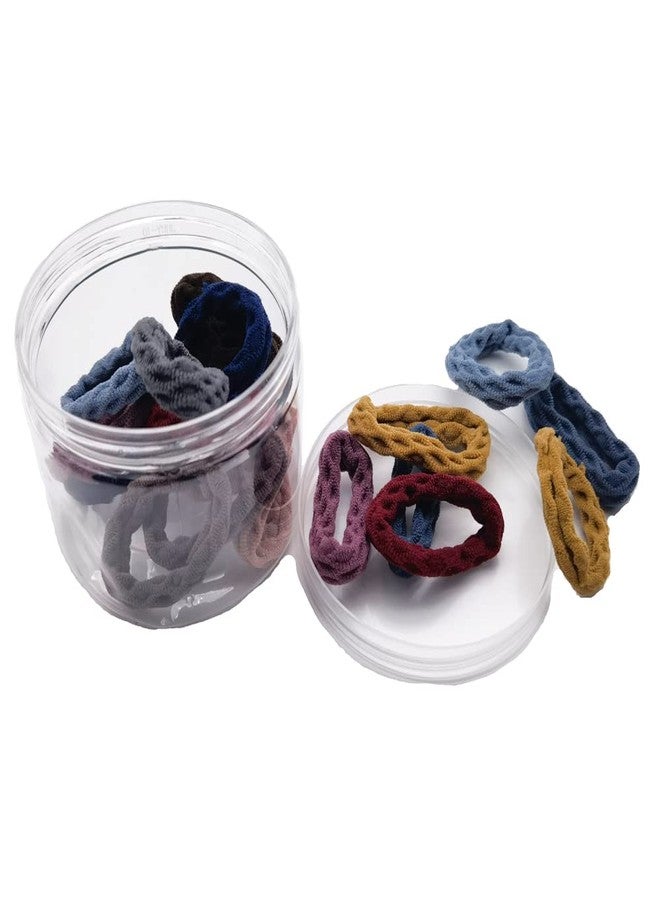 BLBM Design of Diamond shape Pattern Hair Ties with Seamless High Elastic Thickening in Ponytail Holders (Multiple Colors with 20 Pcs Packing) - Image 4
