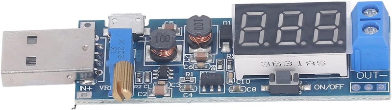 وحدة مصدر طاقة USB، من جهد DC3.5-12V إلى جهد DC1.2-24V، مع منظم ومحول للجهد المرتفع؛ جهد خرج قابل للتعديل، واجهات USB وMicro USB، مثالية للأجهزة الإلكترونية. - Image 2
