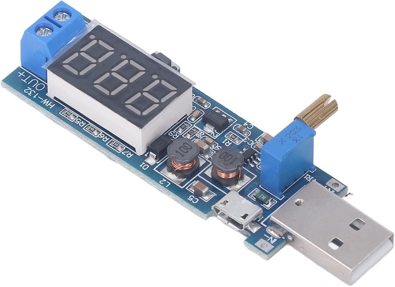 وحدة مصدر طاقة USB، من جهد DC3.5-12V إلى جهد DC1.2-24V، مع منظم ومحول للجهد المرتفع؛ جهد خرج قابل للتعديل، واجهات USB وMicro USB، مثالية للأجهزة الإلكترونية. - Image 4