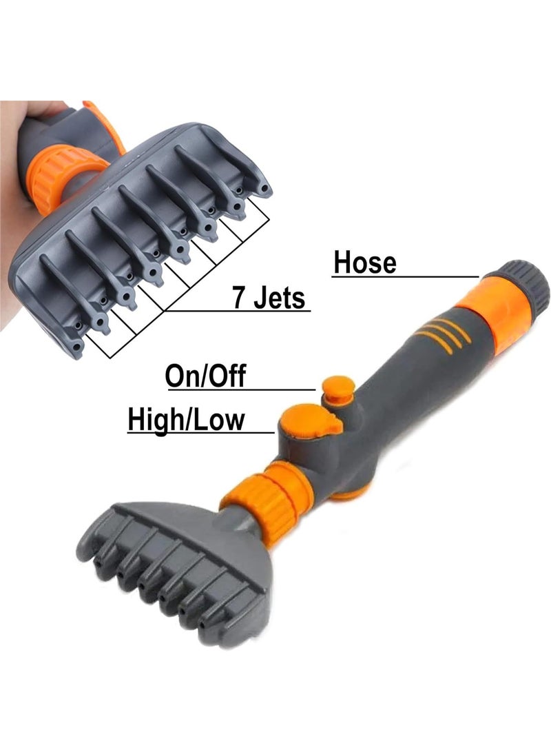 عام حمام سباحة عنصر تصفية تنظيف فرشاة يده بيغ فرشاة تنظيف ورقة تصفية عنصر مع موصل الخرطوم تنظيف فرشاة - Image 2