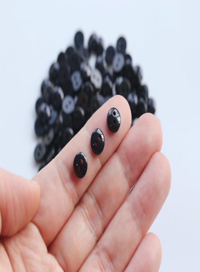 GANSSIA 900pcs 7.5mm (0.3 inch) Very Tiny and Small Size Round Resin Buttons 15 Colors Assorted 2 Holes Button for Shirts Blouse DIY Crafts Scrapbooking (Each Color 60 pcs) - Image 3