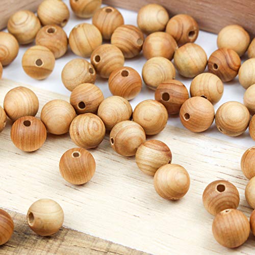 Prometis 500pcs 8mm Natural Sandalwood Round Beads Gorgeous Craft Handmade Polished Spacer Mala Pray Beads with Elastic Cord for Bracelets DIY Rosary Tasbih Jewelry Making - Image 4