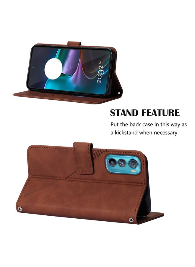 S-TOP Case For Motorola Edge 30 Crossbody 3D Embossed Flip Leather Phone Case - Image 5