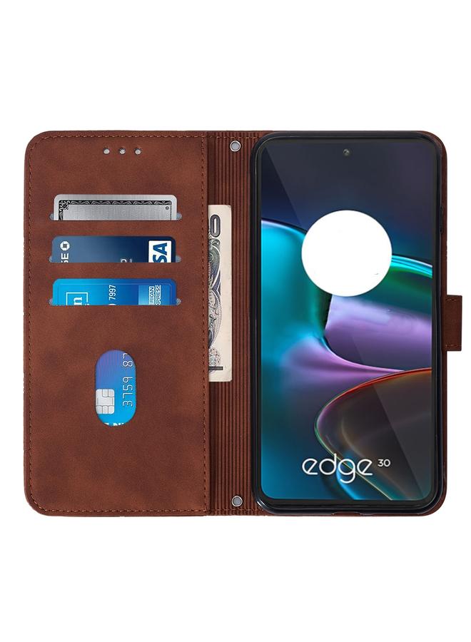 S-TOP Case For Motorola Edge 30 Crossbody 3D Embossed Flip Leather Phone Case - Image 3