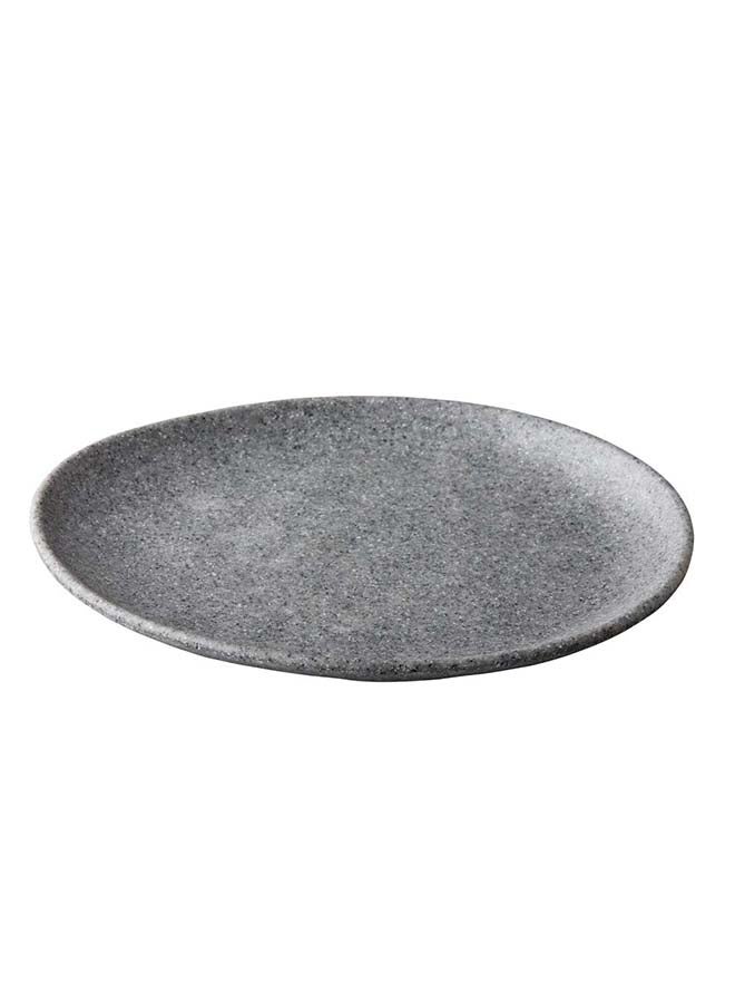 Pebble Grey Organic Plate, 26.5 cm,