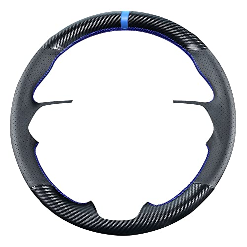 Kivnto Carbon Fiber Steering Wheel Cover for Toyota RAV4 SUV 2019-2025 / Avalon 2019-2022 / Toyota Camry 2018-2024 / Corolla 2020-2025 DIY Stitching 15 inches Black Leather Interior Accessories - Image 3