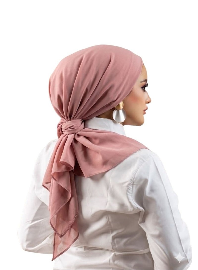 Ready-to-wear scarf with a back scarf with a cotton foam bandana, high quality and comfortable