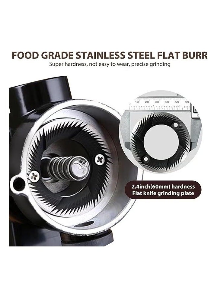 شيكسين مطحنة حبوب القهوة الكهربائية عالية الجودة، شفرة طحن من الفولاذ المقاوم للصدأ، 8 مستويات من الطحن الناعم والخشن يمكن تعديلها، جزيئات موحدة، يمكنها الطحن بشكل مستمر، مناسبة للقهوة العربية والأمريكية والقهوة المصنوعة يدويًا والإسبريسو وغيرها من أنواع القهوة المختلفة، يمكن لآلة واحدة حل جميع احتياجات القهوة، وتبدو جيدة في المنزل. - Image 4