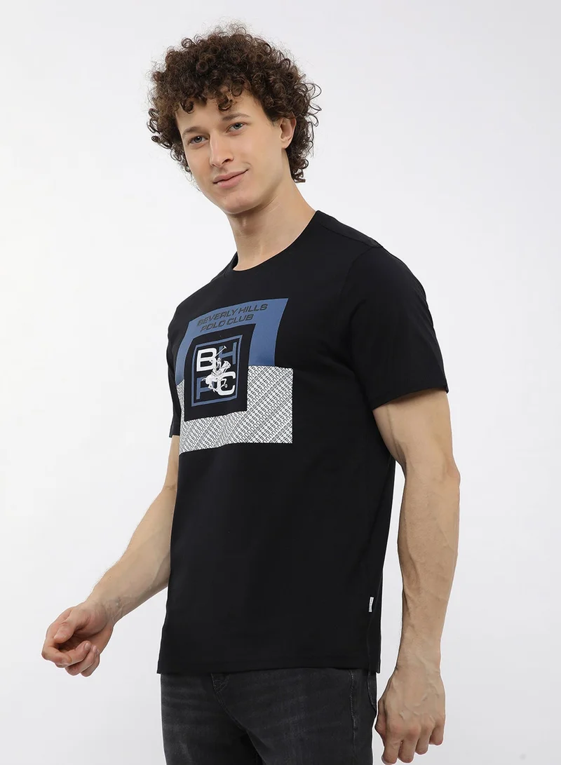 BEVERLY HILLS POLO CLUB  Graphic Crew Neck T-Shirt for Men | Best Price UAE