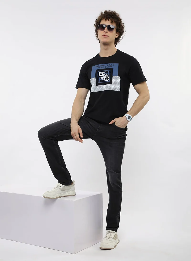 BEVERLY HILLS POLO CLUB  Graphic Crew Neck T-Shirt for Men | Best Price UAE