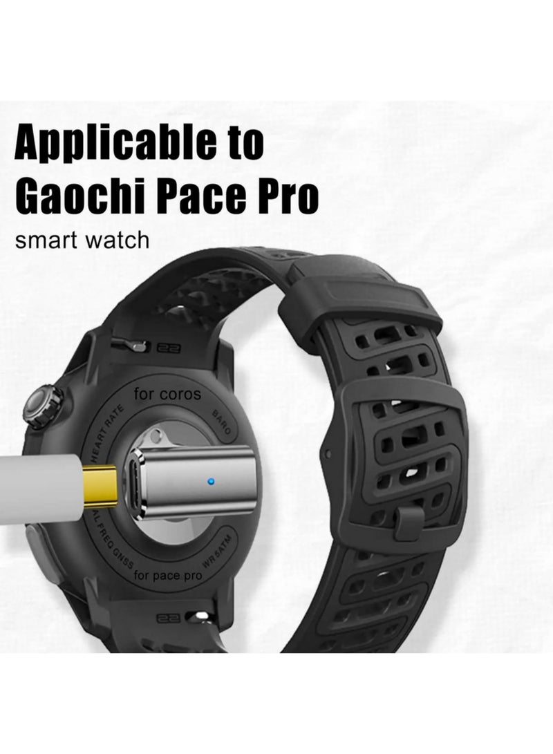 محول شحن مغناطيسي 1PCS لساعات COROS PACE Pro الذكية 3 دبابيس شاحن ساعة ذكية محول اتصال آمن محمول مع ضوء - Image 3